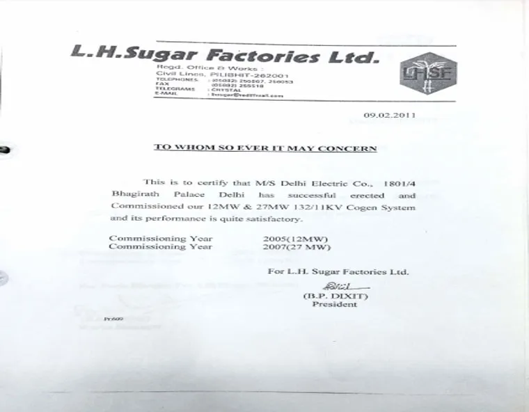 Performance Certificate 9
